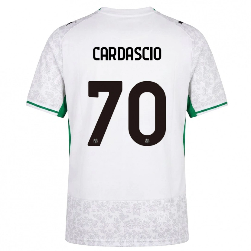 DanxenキッズAlessandro Cardascio#70ホワイト ブラック グリーンアウェイシャツ2026/27ジャージーユニフォーム