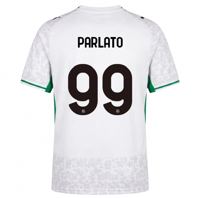 DanxenキッズClaudio Parlato#99ホワイト ブラック グリーンアウェイシャツ2026/27ジャージーユニフォーム