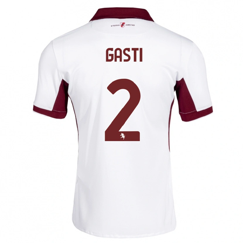 DanxenキッズHabtamu Gasti#2バーガンディ ホワイト レッドアウェイシャツ2026/27ジャージーユニフォーム