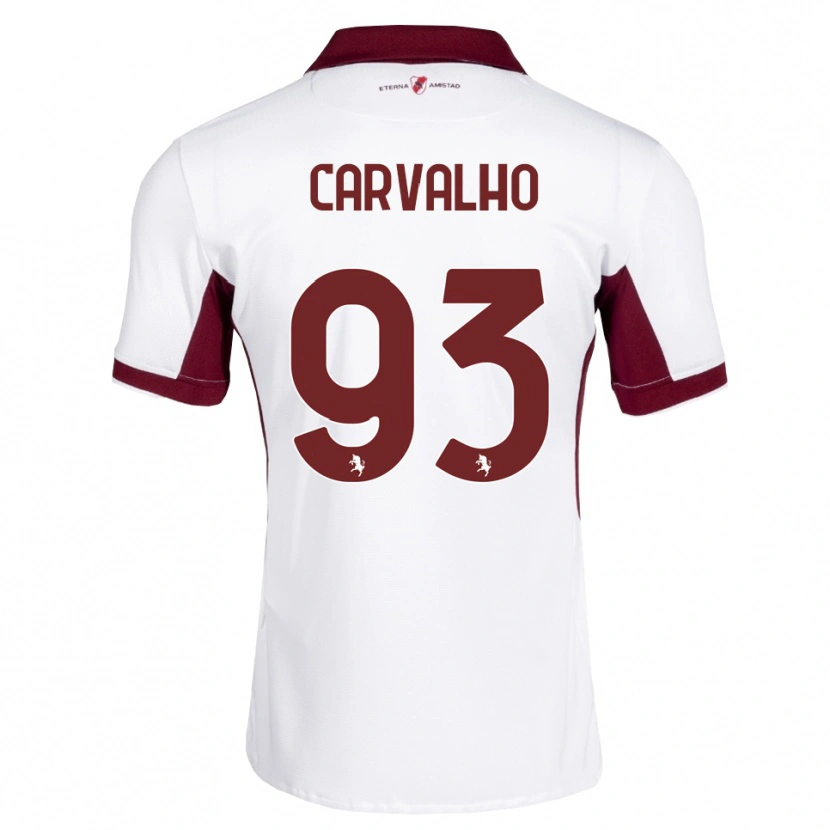 DanxenキッズLorenzo Carvalho#93バーガンディ ホワイト レッドアウェイシャツ2026/27ジャージーユニフォーム