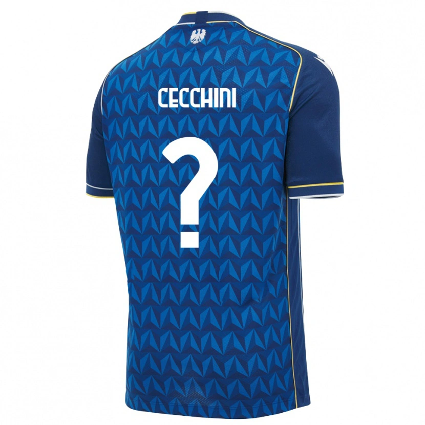 DanxenキッズGiorgio Cecchini#0ロイヤルブルー ホワイト ブルーアウェイシャツ2026/27ジャージーユニフォーム