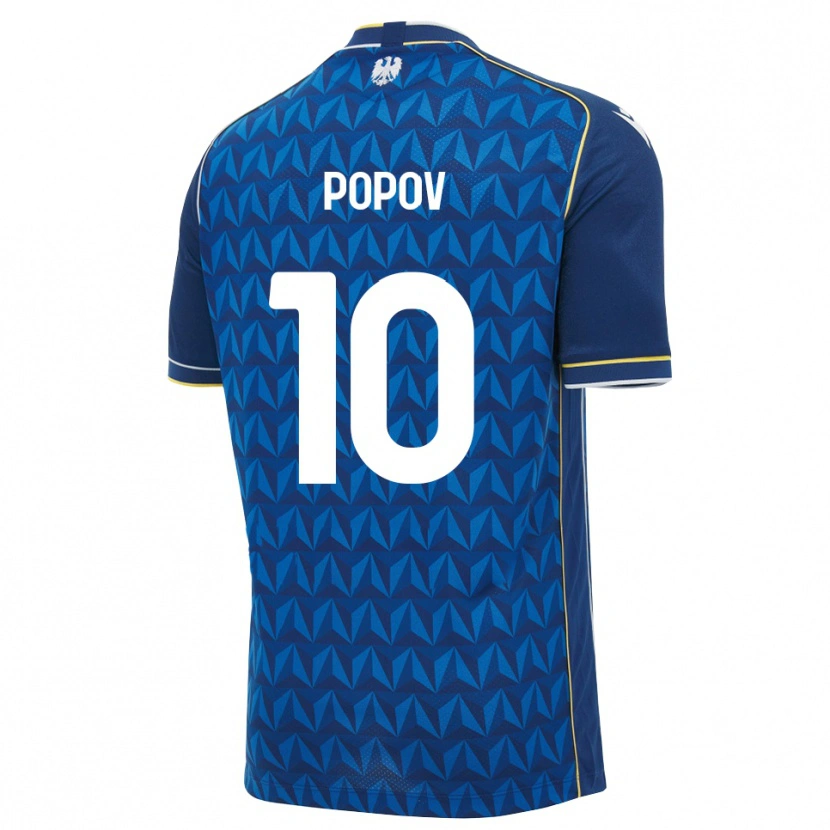 DanxenキッズNikolay Popov#10ロイヤルブルー ホワイト ブルーアウェイシャツ2026/27ジャージーユニフォーム