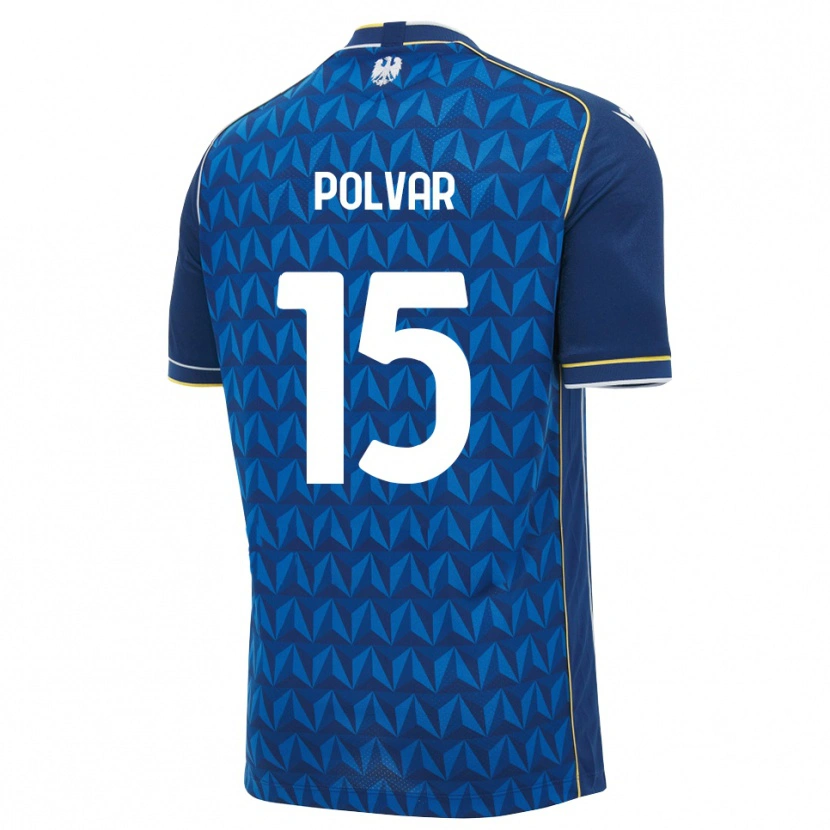 DanxenキッズFrancesco Polvar#15ロイヤルブルー ホワイト ブルーアウェイシャツ2026/27ジャージーユニフォーム