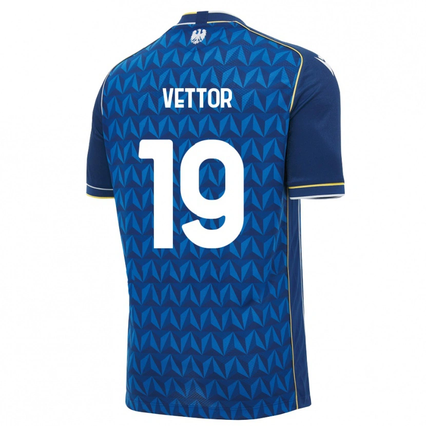 DanxenキッズMarco Vettor#19ロイヤルブルー ホワイト ブルーアウェイシャツ2026/27ジャージーユニフォーム