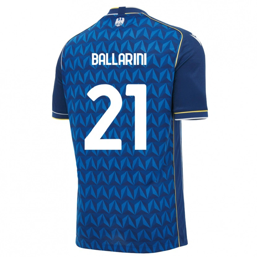 DanxenキッズMarco Ballarini#21ロイヤルブルー ホワイト ブルーアウェイシャツ2026/27ジャージーユニフォーム