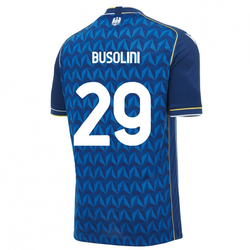 DanxenキッズAlessandro Busolini#29ロイヤルブルー ホワイト ブルーアウェイシャツ2026/27ジャージーユニフォーム