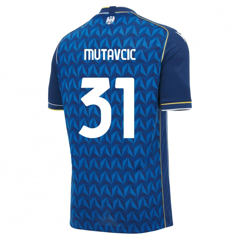 DanxenキッズJan Mutavcic#31ロイヤルブルー ホワイト ブルーアウェイシャツ2026/27ジャージーユニフォーム
