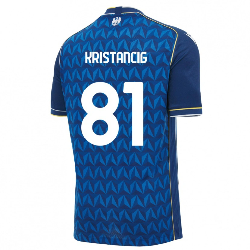 DanxenキッズLuca Kristancig#81ロイヤルブルー ホワイト ブルーアウェイシャツ2026/27ジャージーユニフォーム