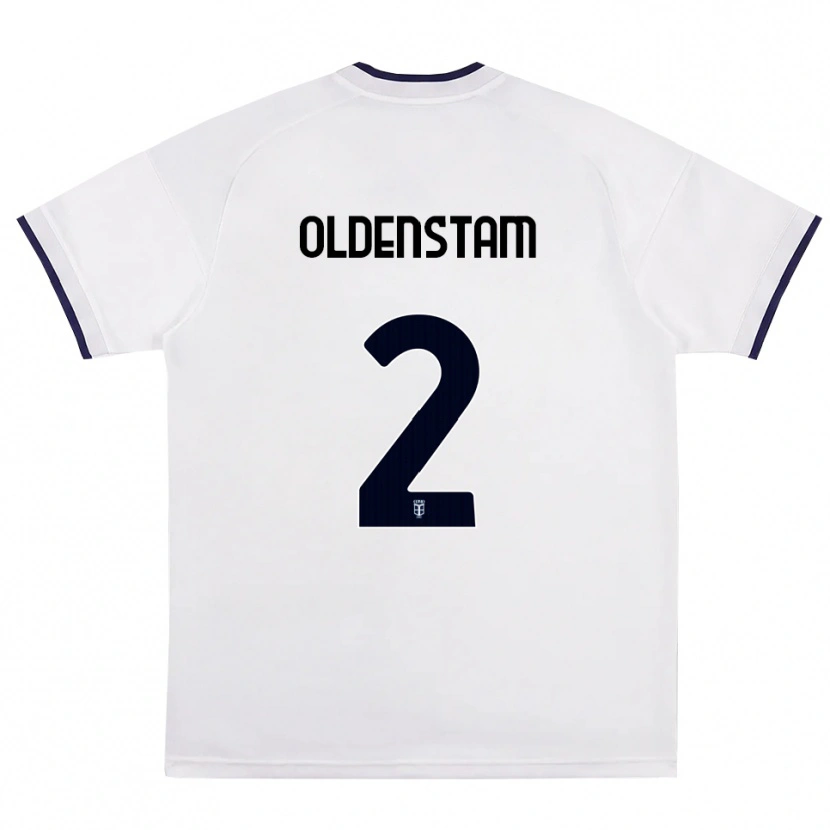 DanxenキッズLyfe Oldenstam#2ホワイト レッド ロイヤルブルーアウェイシャツ2026/27ジャージーユニフォーム