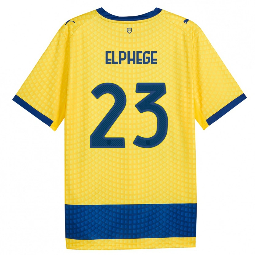 DanxenキッズNesta Elphege#23イエロー ブルー ブラックアウェイシャツ2026/27ジャージーユニフォーム