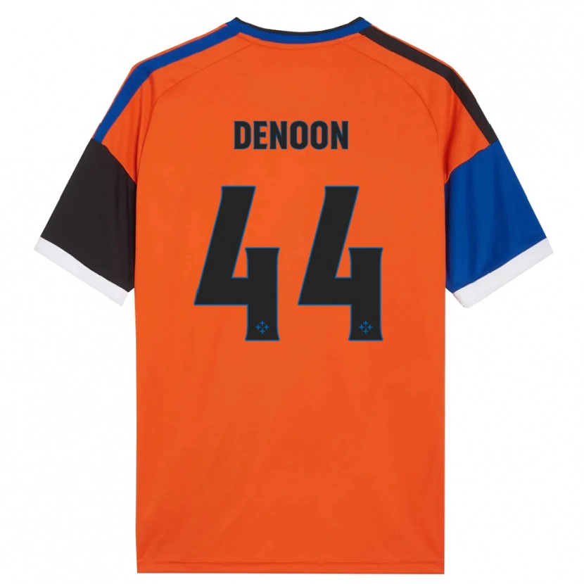 DanxenキッズDaniel Denoon#44オレンジ ブルー ブラック ホワイトアウェイシャツ2026/27ジャージーユニフォーム