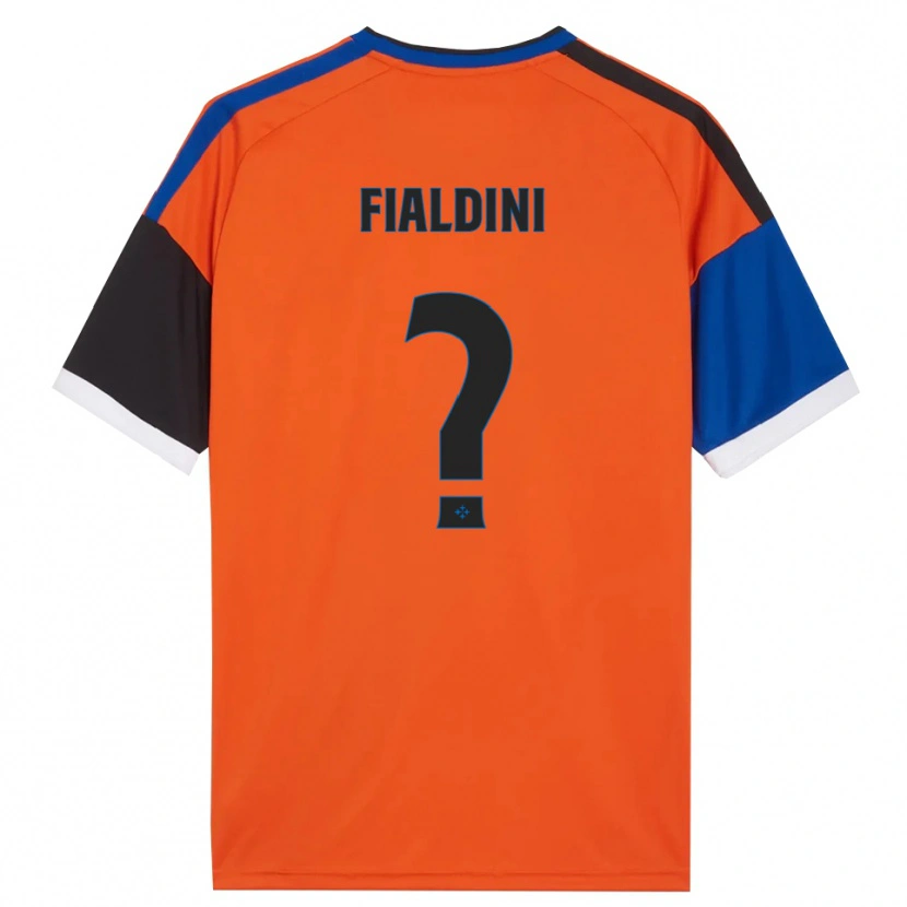 DanxenキッズFilippo Fialdini#0オレンジ ブルー ブラック ホワイトアウェイシャツ2026/27ジャージーユニフォーム