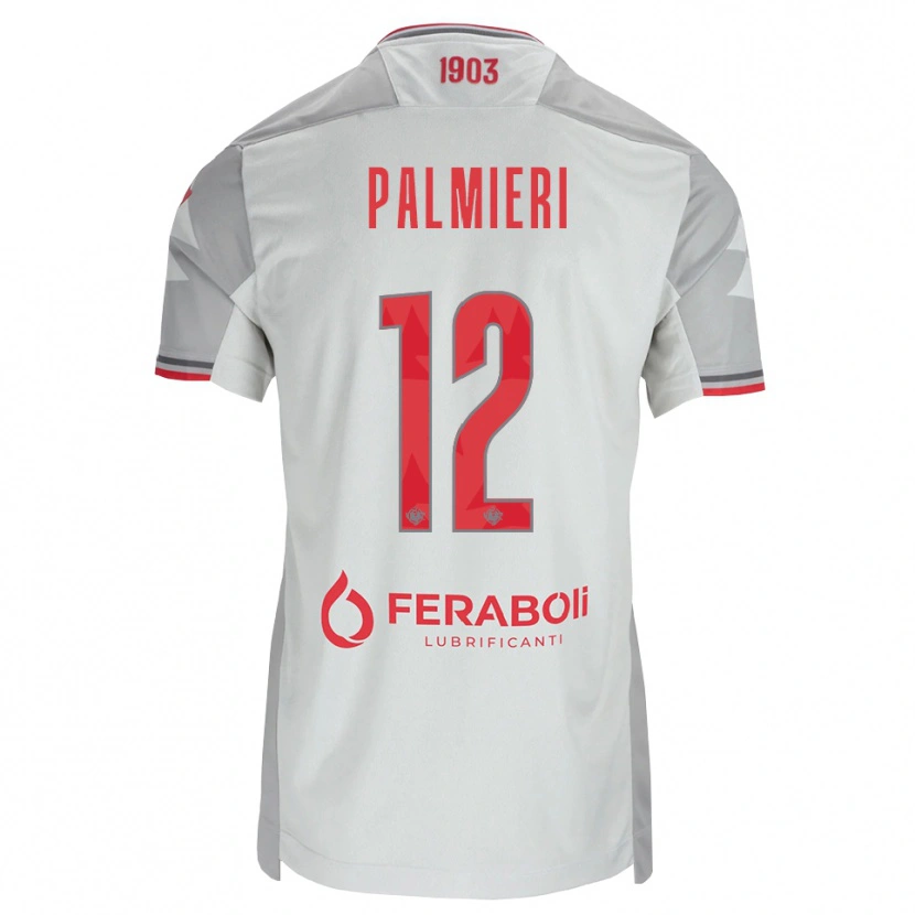 DanxenキッズCristian Palmieri#12グレー ホワイト レッドアウェイシャツ2026/27ジャージーユニフォーム