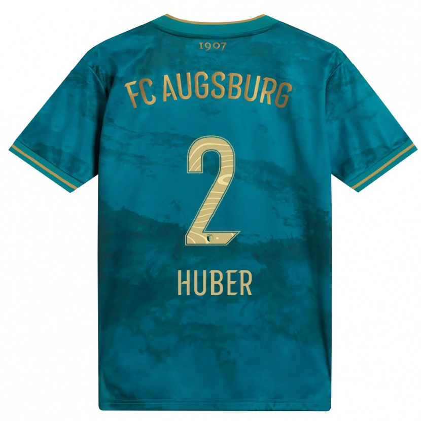 DanxenキッズFynn Huber#2グリーン ブラウンアウェイシャツ2026/27ジャージーユニフォーム