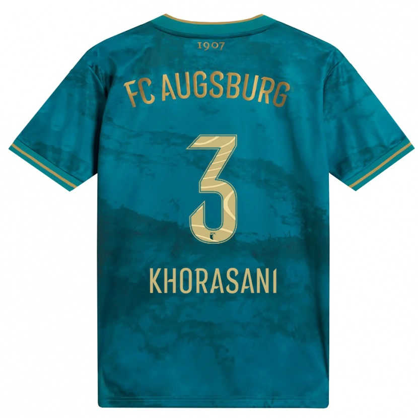 DanxenキッズAhmad Khorasani#3グリーン ブラウンアウェイシャツ2026/27ジャージーユニフォーム