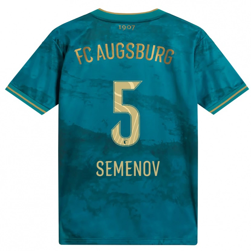 DanxenキッズKonstantyn Semenov#5グリーン ブラウンアウェイシャツ2026/27ジャージーユニフォーム