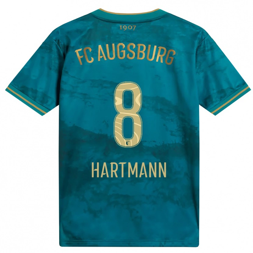 DanxenキッズMika Hartmann#8グリーン ブラウンアウェイシャツ2026/27ジャージーユニフォーム