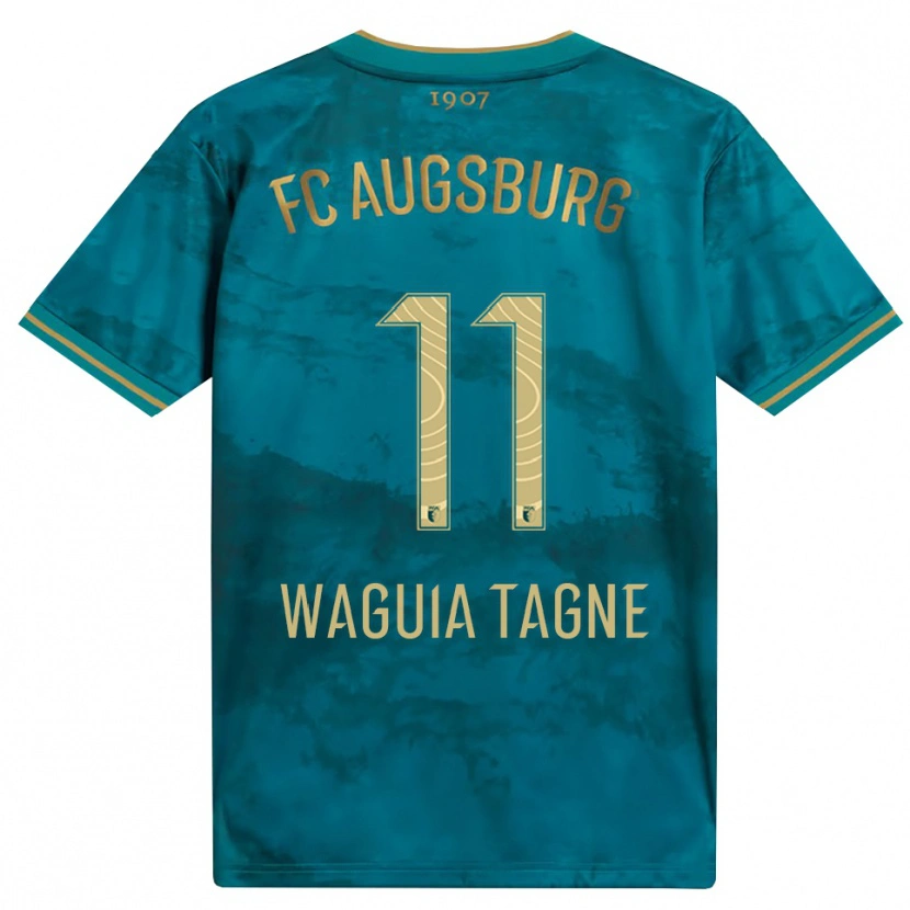 DanxenキッズEvan Waguia Tagne#11グリーン ブラウンアウェイシャツ2026/27ジャージーユニフォーム