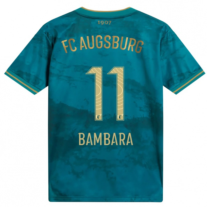 DanxenキッズJermaine Bambara#11グリーン ブラウンアウェイシャツ2026/27ジャージーユニフォーム