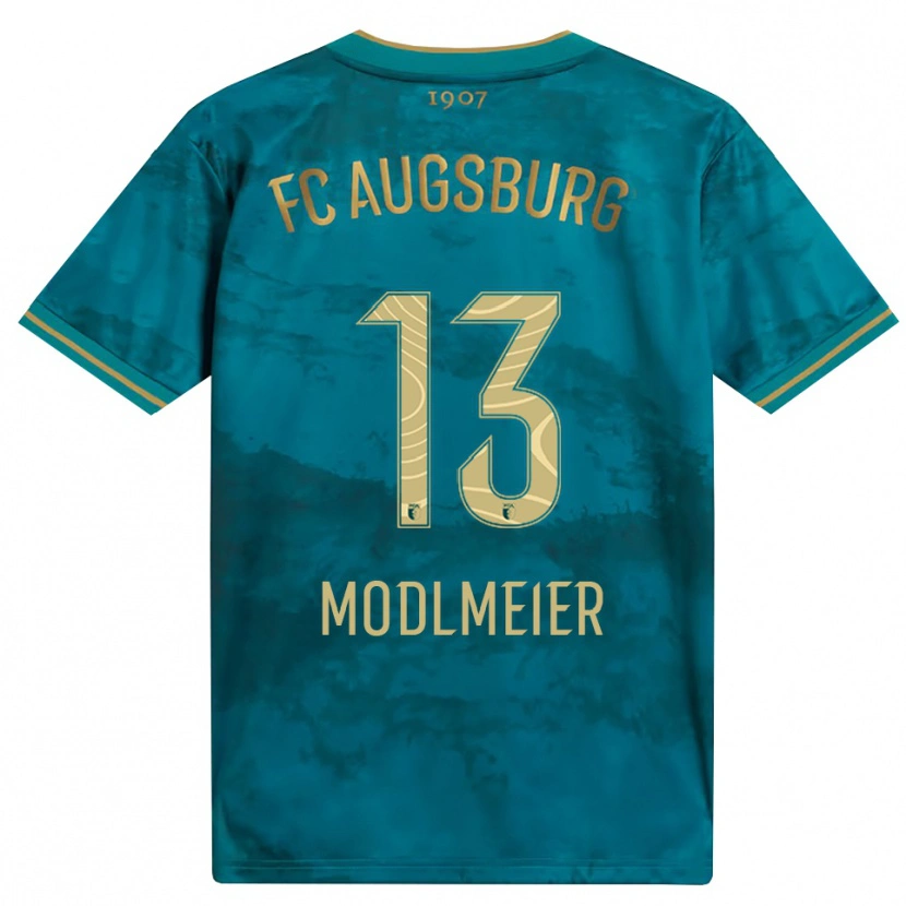 DanxenキッズBenedikt Modlmeier#13グリーン ブラウンアウェイシャツ2026/27ジャージーユニフォーム