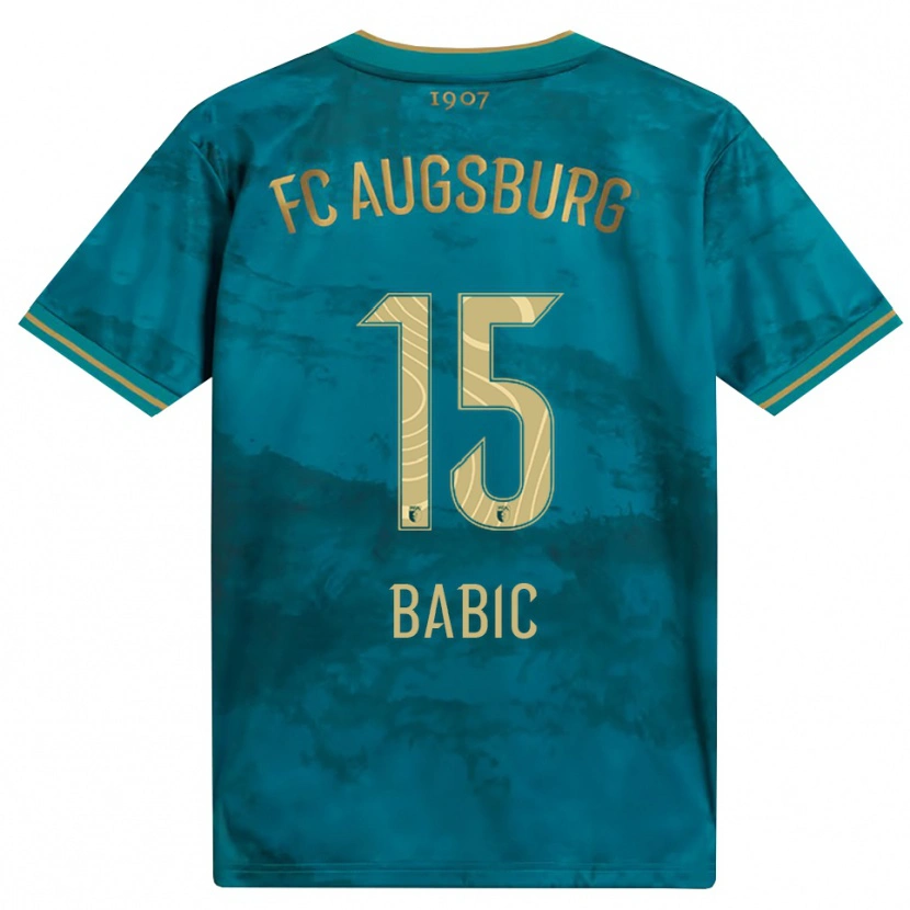 DanxenキッズDavid Babic#15グリーン ブラウンアウェイシャツ2026/27ジャージーユニフォーム