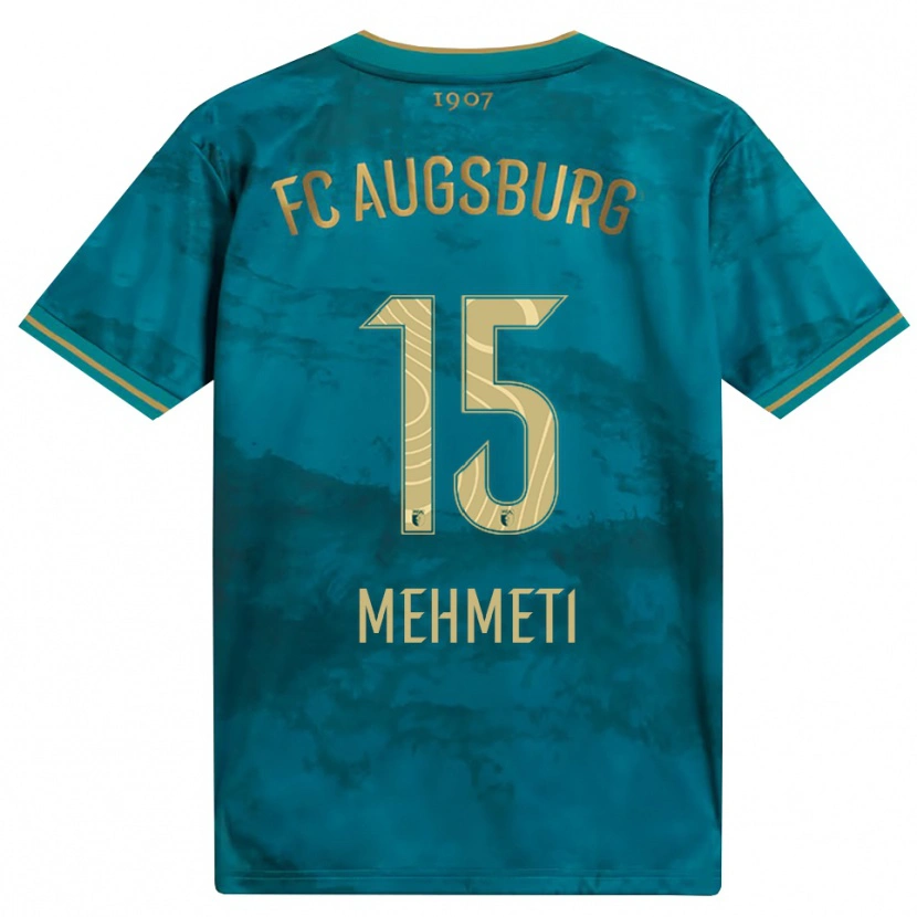 DanxenキッズBleona Mehmeti#15グリーン ブラウンアウェイシャツ2026/27ジャージーユニフォーム