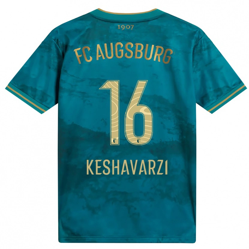 DanxenキッズNicolas Keshavarzi#16グリーン ブラウンアウェイシャツ2026/27ジャージーユニフォーム