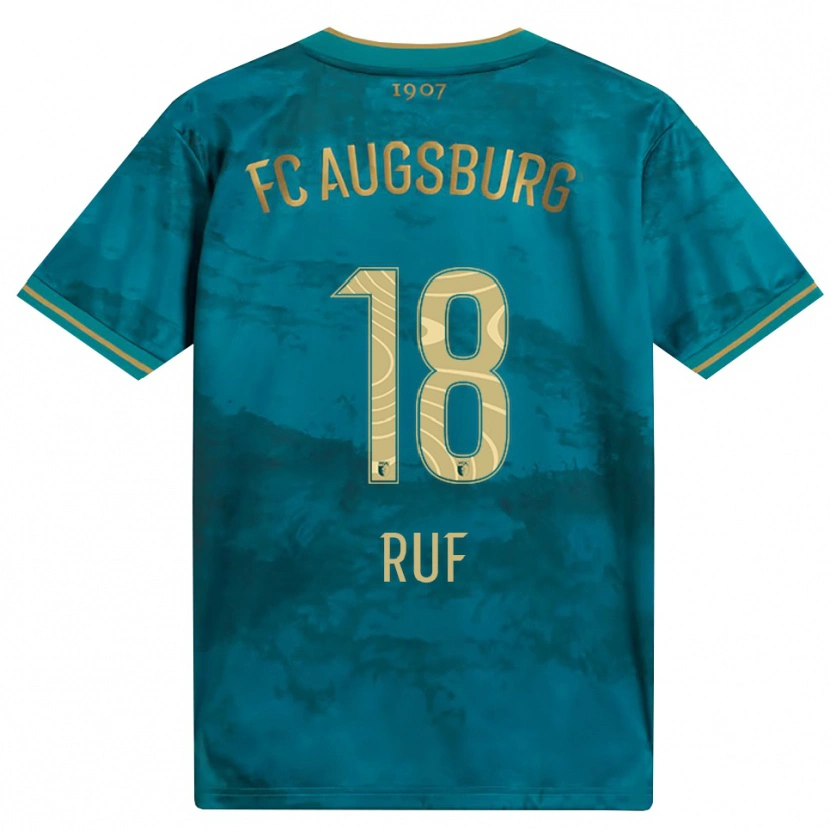 DanxenキッズJonas Ruf#18グリーン ブラウンアウェイシャツ2026/27ジャージーユニフォーム