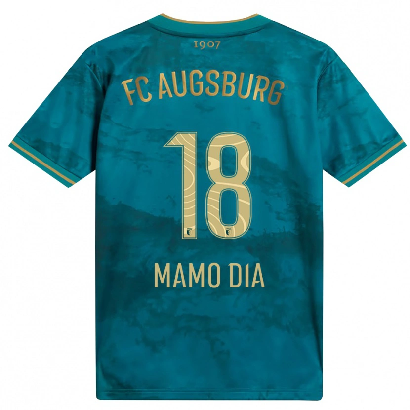 DanxenキッズAmadou Mamo Dia#18グリーン ブラウンアウェイシャツ2026/27ジャージーユニフォーム