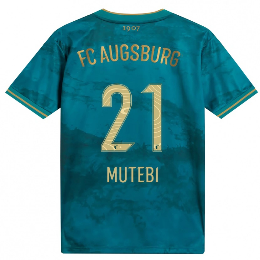 DanxenキッズIkhlas Mutebi#21グリーン ブラウンアウェイシャツ2026/27ジャージーユニフォーム