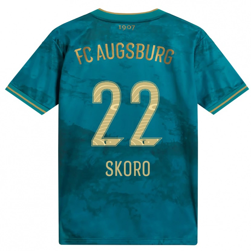 DanxenキッズLuka Skoro#22グリーン ブラウンアウェイシャツ2026/27ジャージーユニフォーム