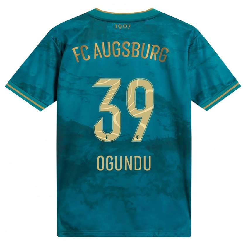 DanxenキッズUchenna Ogundu#39グリーン ブラウンアウェイシャツ2026/27ジャージーユニフォーム