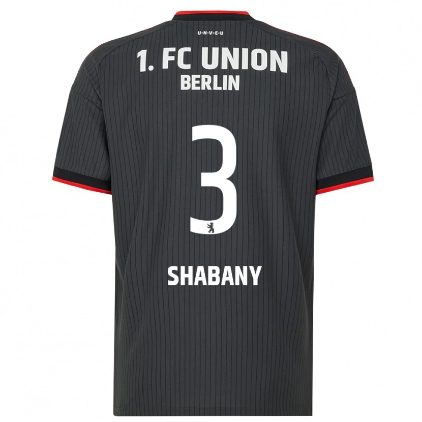 DanxenキッズAlec Shabany#3ブラック ホワイトレッドアウェイシャツ2026/27ジャージーユニフォーム