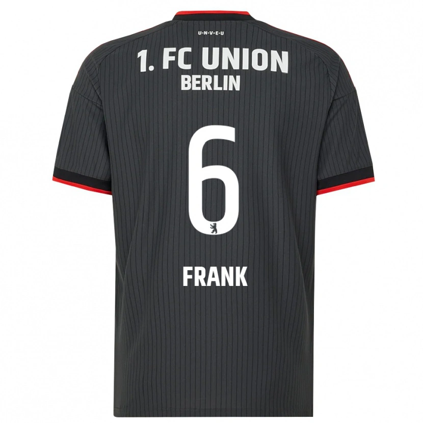 DanxenキッズCeline Frank#6ブラック ホワイトレッドアウェイシャツ2026/27ジャージーユニフォーム