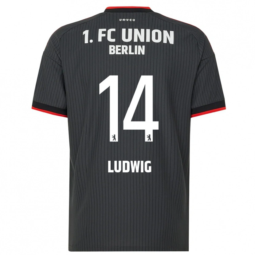 DanxenキッズBrandon Ludwig#14ブラック ホワイトレッドアウェイシャツ2026/27ジャージーユニフォーム