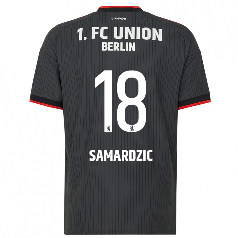 DanxenキッズLuka Samardzic#18ブラック ホワイトレッドアウェイシャツ2026/27ジャージーユニフォーム