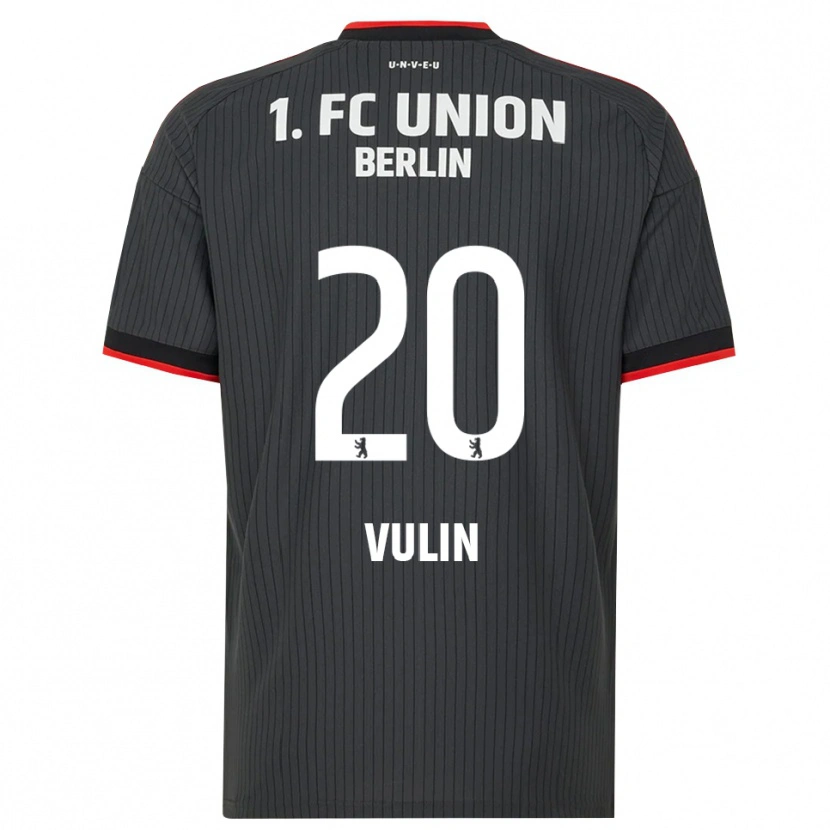 DanxenキッズLuka Vulin#20ブラック ホワイトレッドアウェイシャツ2026/27ジャージーユニフォーム