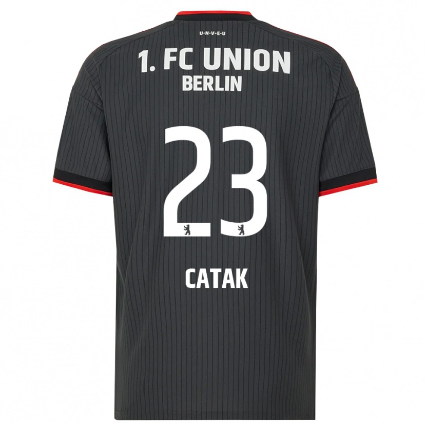 DanxenキッズKian Catak#23ブラック ホワイトレッドアウェイシャツ2026/27ジャージーユニフォーム
