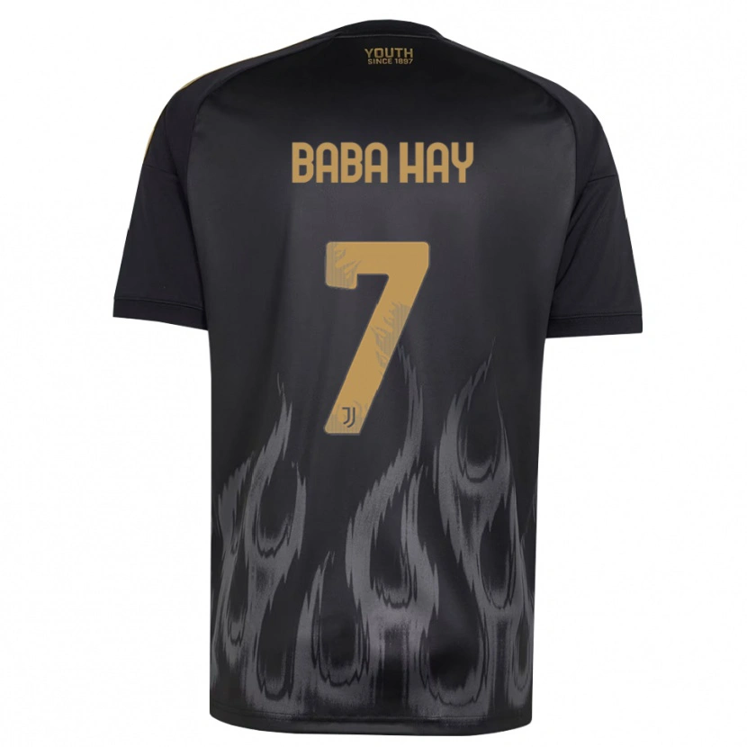DanxenキッズAmir Baba Hay#7ブラック ブラウンサードユニフォームシャツ2026/27ジャージーユニフォーム