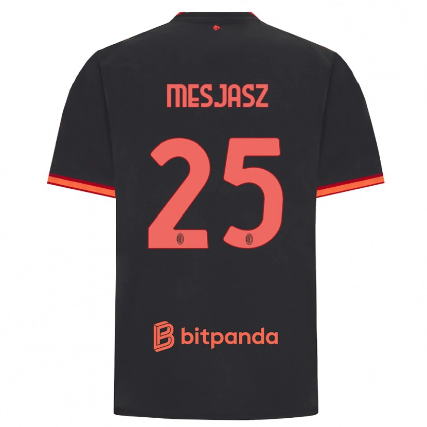 DanxenキッズMałgorzata Mesjasz#25ブラック レッドサードユニフォームシャツ2026/27ジャージーユニフォーム