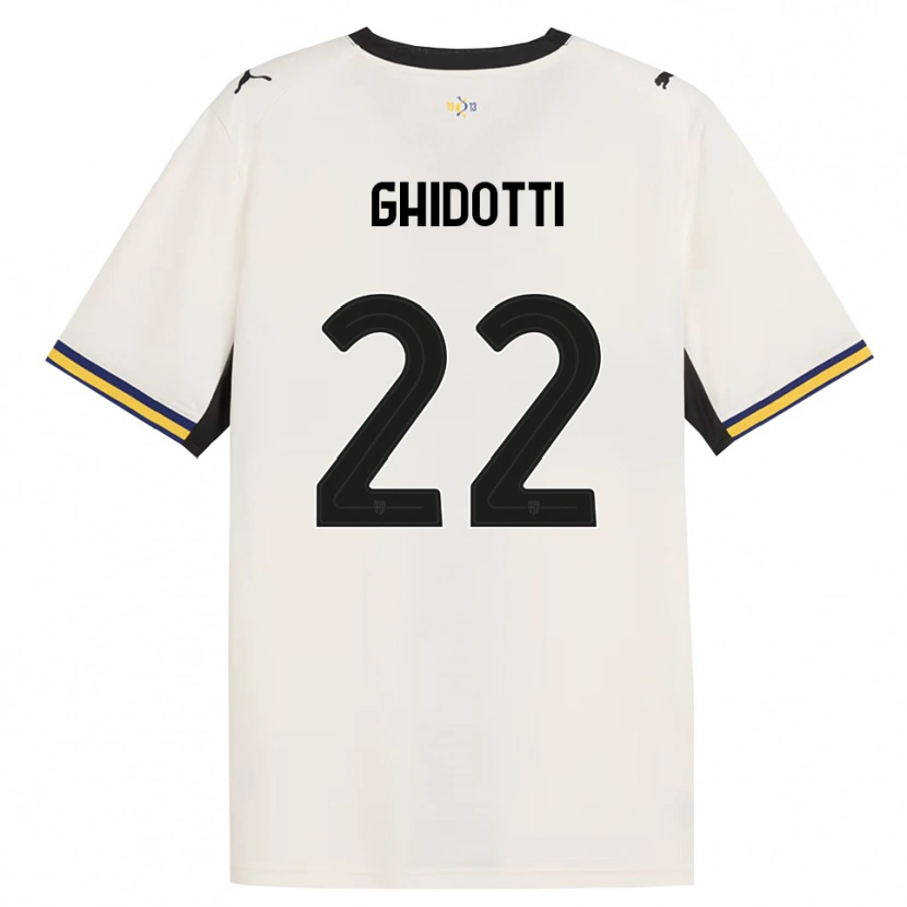DanxenキッズSimone Ghidotti#22オフホワイト ブラック イエローホームシャツ2026/27ジャージーユニフォーム