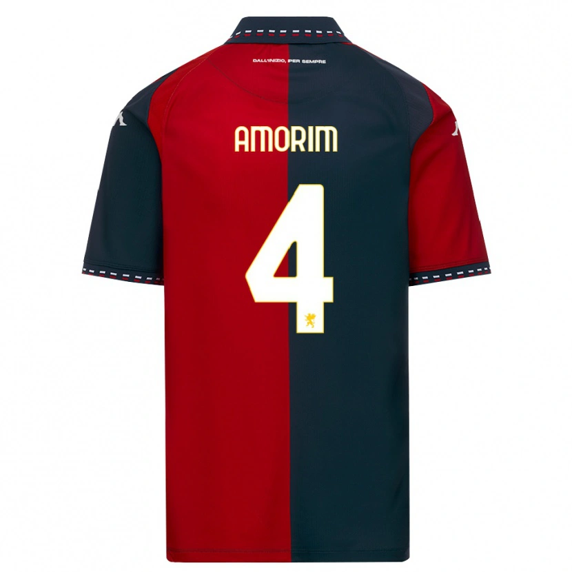 DanxenメンズAmorim#4レッド ブラック ホワイトホームシャツ2026/27ジャージーユニフォーム