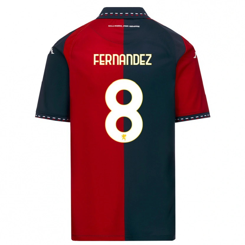 DanxenメンズMaria Fernandez#8レッド ブラック ホワイトホームシャツ2026/27ジャージーユニフォーム