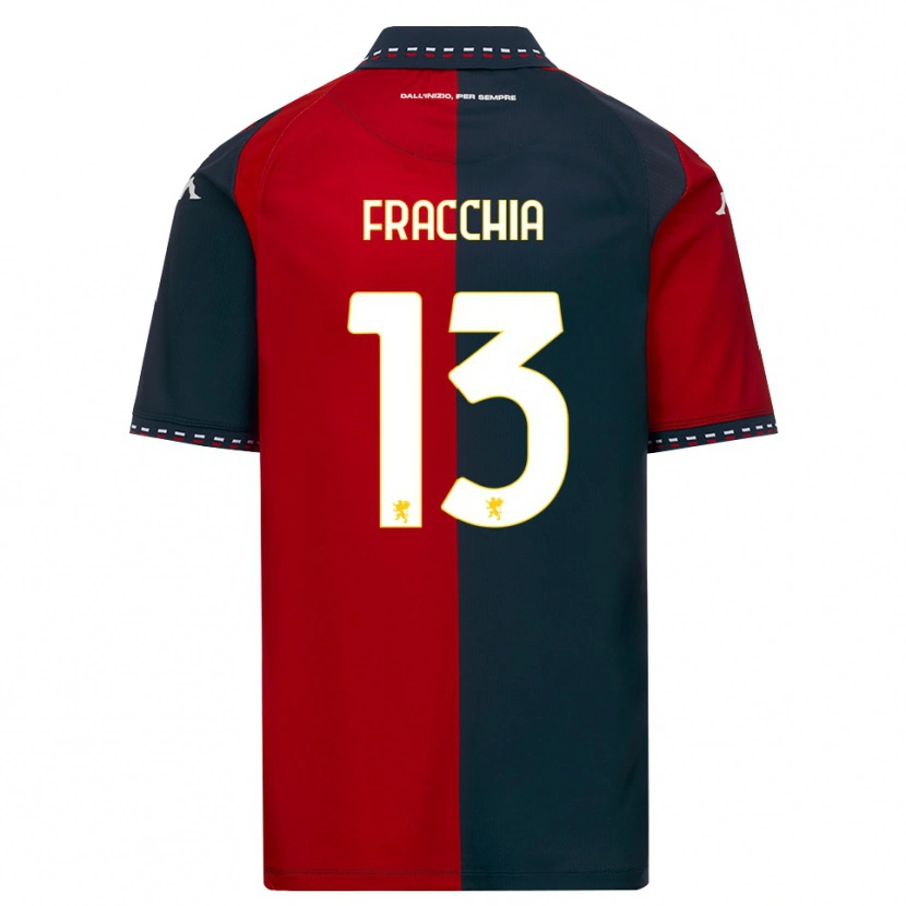 DanxenメンズJacopo Fracchia#13レッド ブラック ホワイトホームシャツ2026/27ジャージーユニフォーム