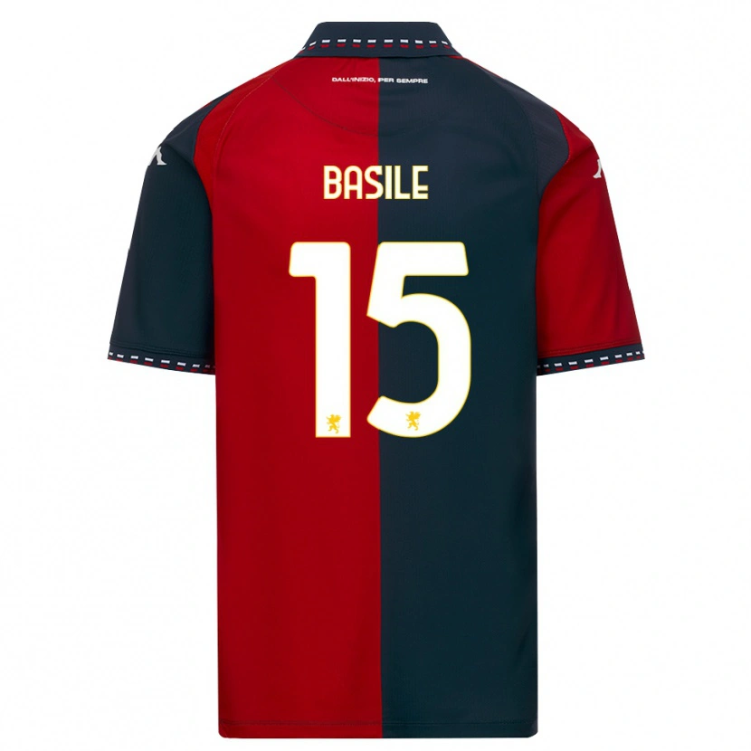 DanxenメンズCosimo Basile#15レッド ブラック ホワイトホームシャツ2026/27ジャージーユニフォーム