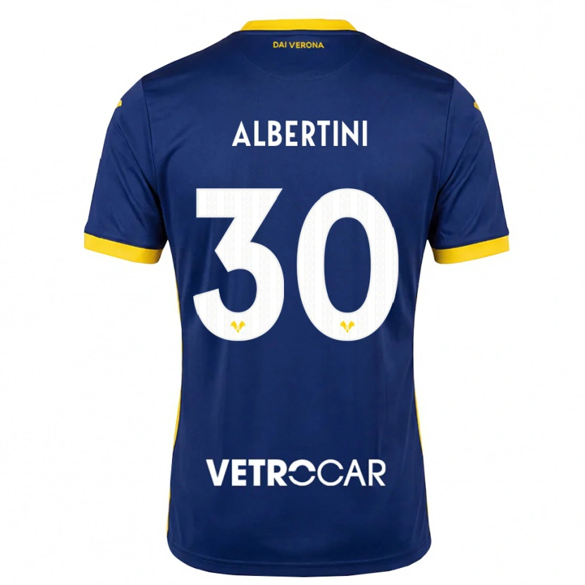 DanxenメンズFrancesco Albertini#30ロイヤルブルー イエロー ホワイトホームシャツ2026/27ジャージーユニフォーム