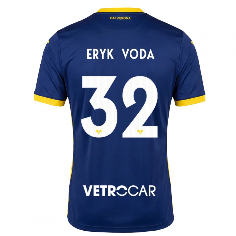 DanxenメンズAndrei Eryk Voda#32ロイヤルブルー イエロー ホワイトホームシャツ2026/27ジャージーユニフォーム