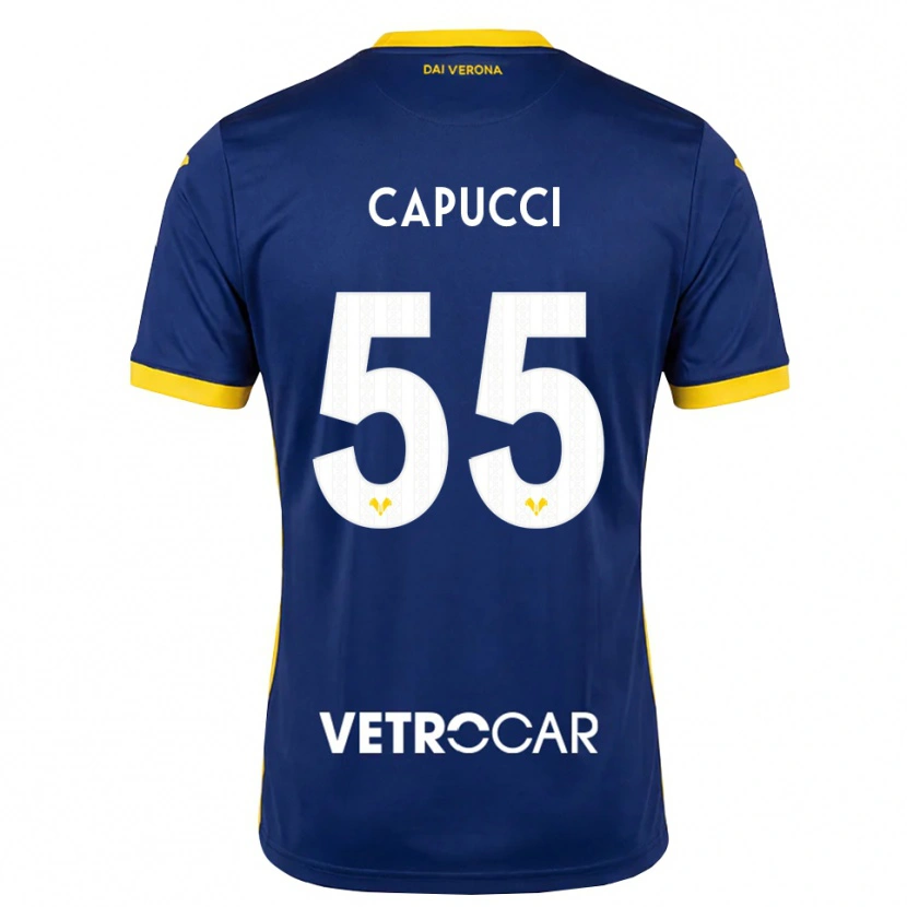 DanxenメンズLaura Capucci#55ロイヤルブルー イエロー ホワイトホームシャツ2026/27ジャージーユニフォーム