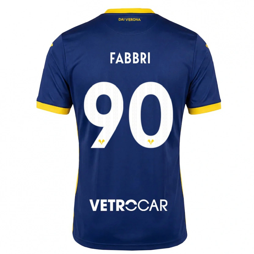 DanxenメンズAlessandro Fabbri#90ロイヤルブルー イエロー ホワイトホームシャツ2026/27ジャージーユニフォーム