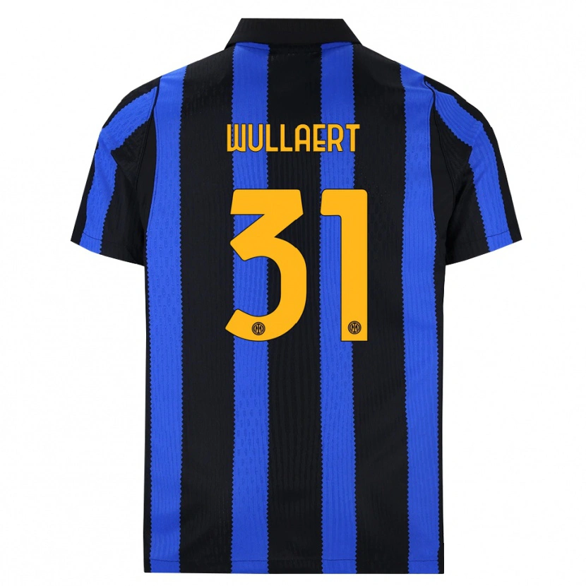 DanxenメンズTessa Wullaert#31ブラック ブルー イエローホームシャツ2026/27ジャージーユニフォーム